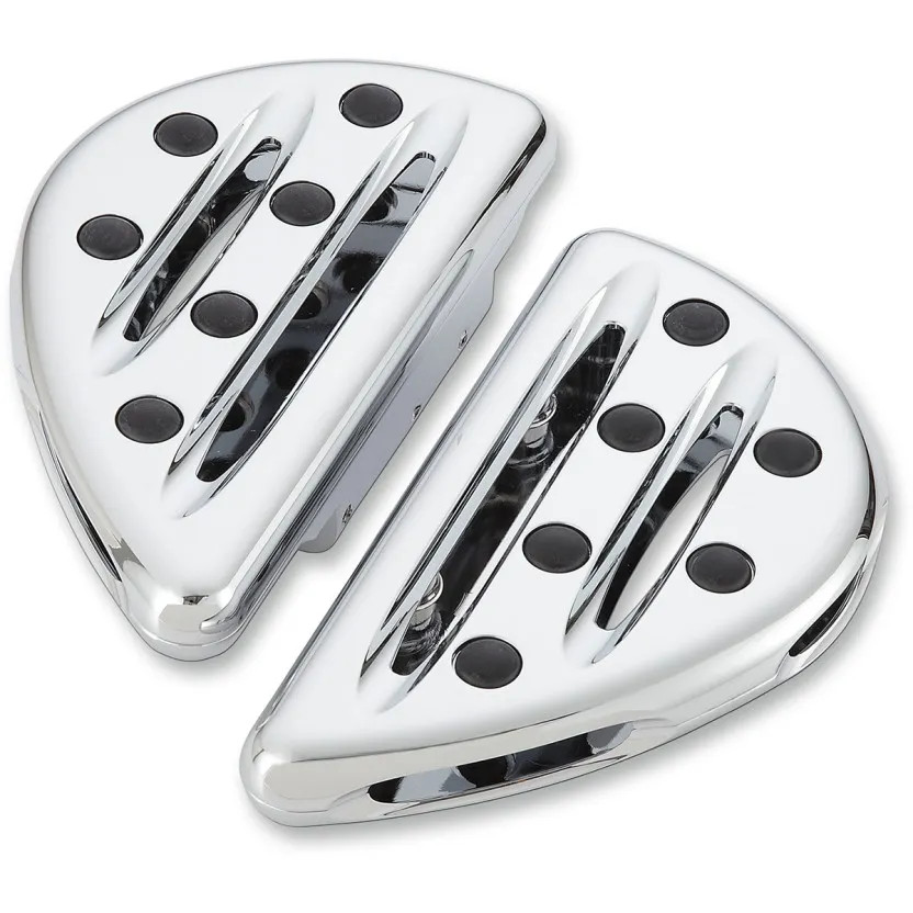 Arlen Ness Chrome Deep Cut Rear Passenger Floorboards for Harley 93-17