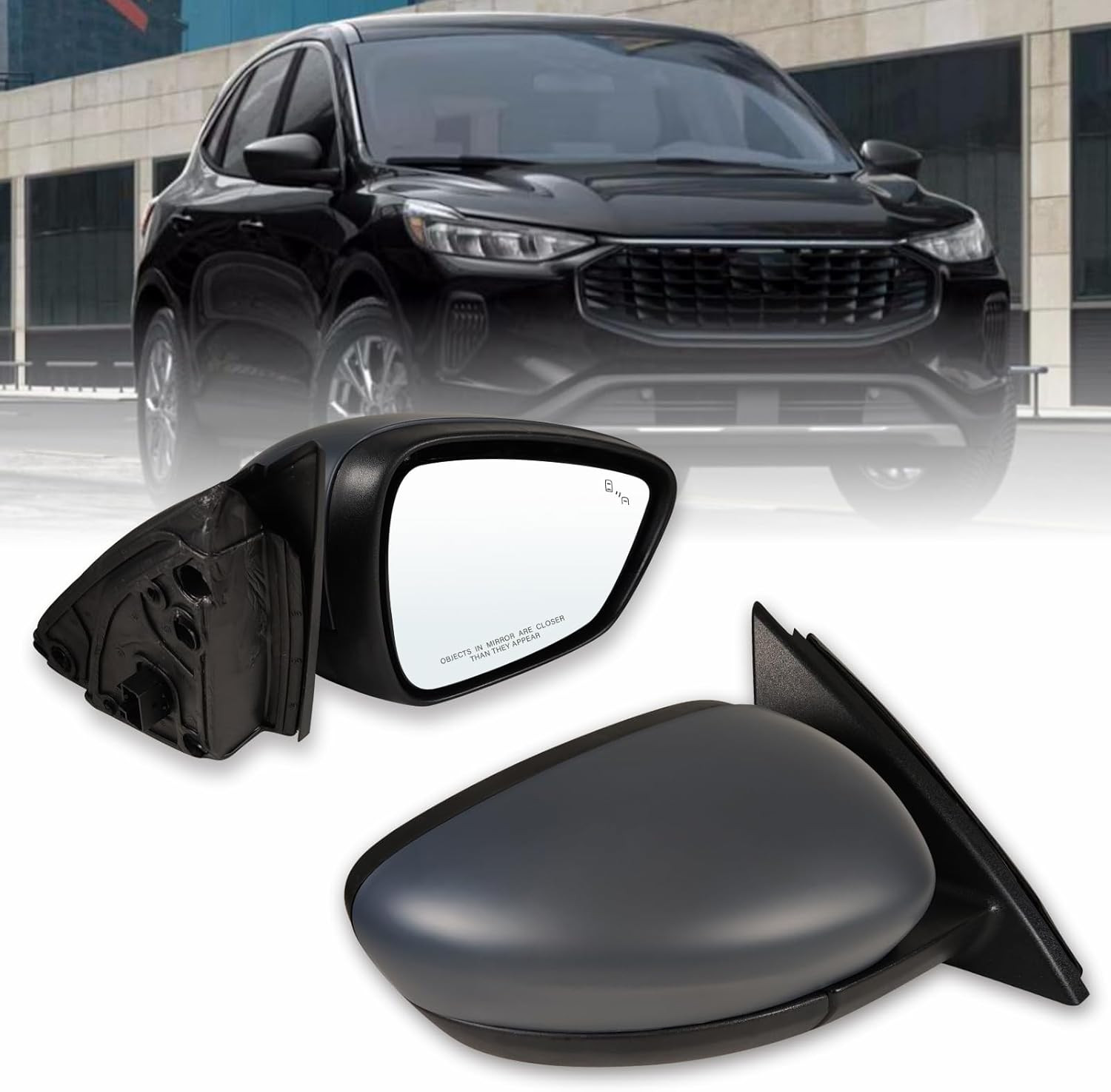 Right Passenger Side Mirror Fits 2020-2025 Ford Escape with Blind Spot Mirror, P