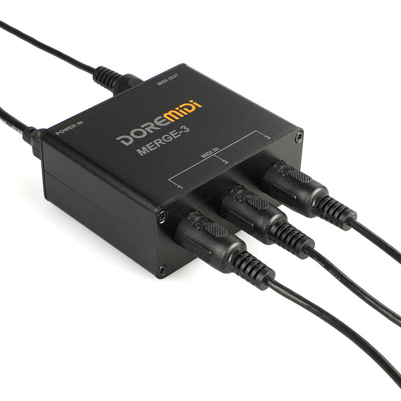 DOREMiDi MIDI Merge-3 MIDI Input 2 MIDI Output Support USB Power MERGE-3