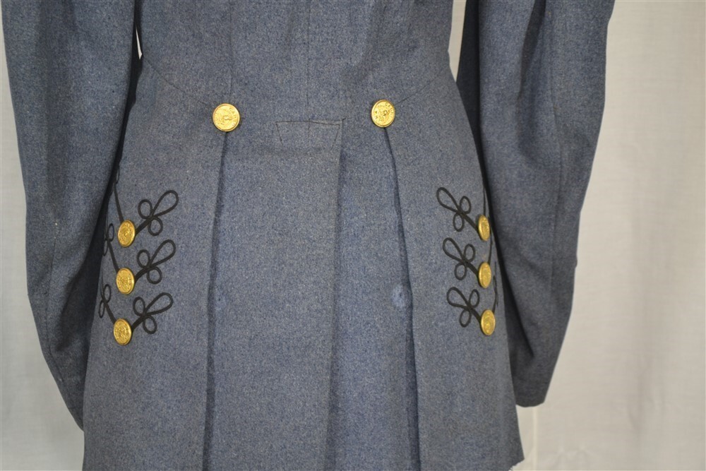 antique Civil War uniform jacket chest 34 Cadet blue wool 19thc original VMI