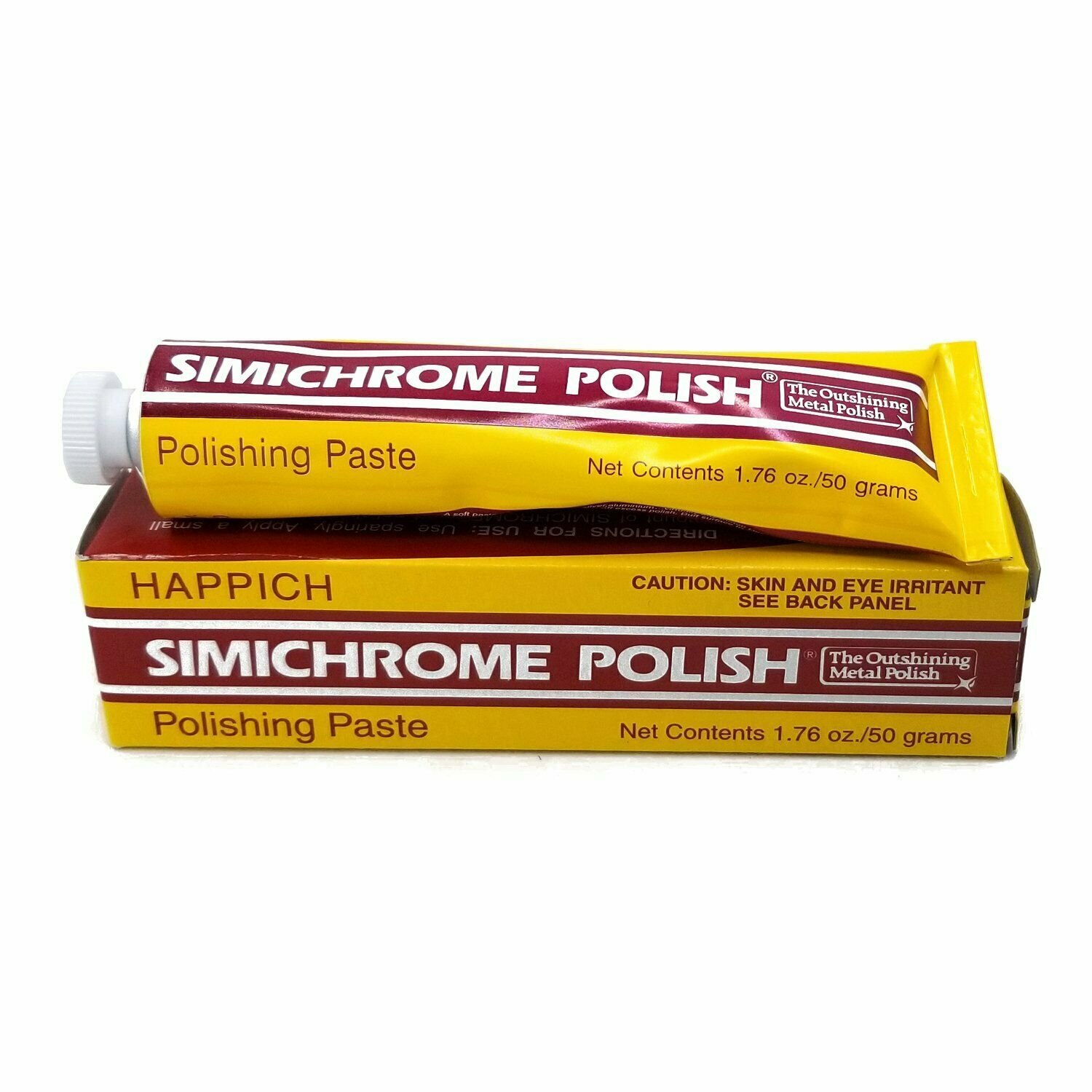 Simichrome Metal Polishing Car Paste 390050 Bakelite Test Copper 1.76oz w/ Cloth