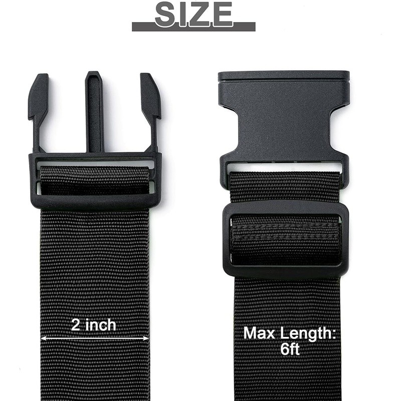 Durable Luggage Straps Travel Essentials Adjustable Baggage Security 4 PCS Set