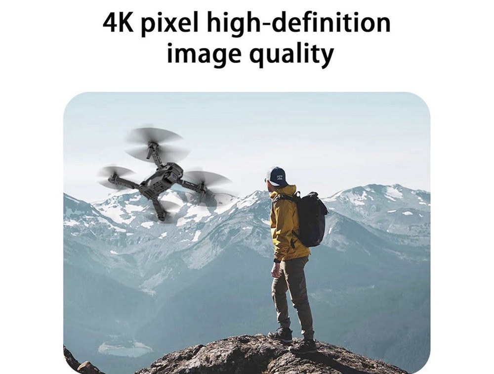 Foldable Quadcopter Drone with 1080P HD FPV Double Camera, 3 Flight Speed