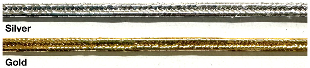 1/8" Metallic Soutache Braid Gimp - 36 Yards!