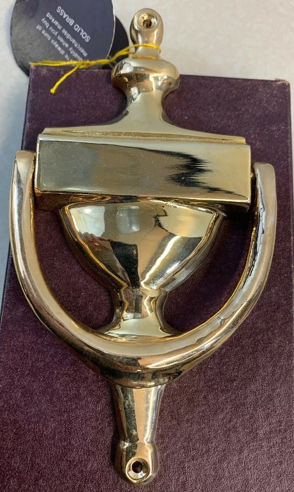Door Knocker 18k Gold Over Solid Brass AITG Classics New In Box