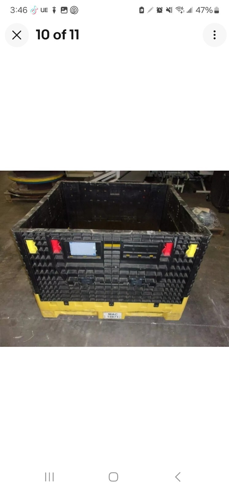 48"x45"x25" & 34" Gaylord Collapsible Bulk Shipping Pallet Containers Bins