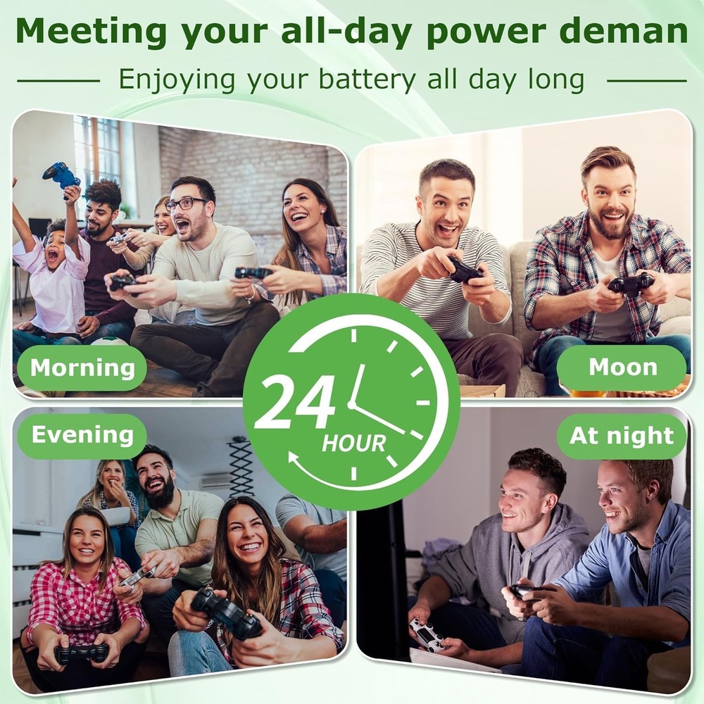 2-Pack 1800mAh Battery for PS3 Wireless Controller – Safe & Reliable Power