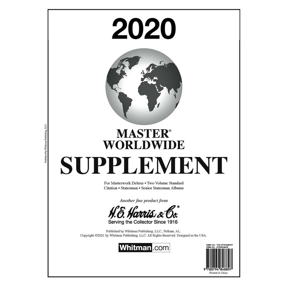 2020 Harris Stamp Album Supplement Pages Master Worldwide For World Collection
