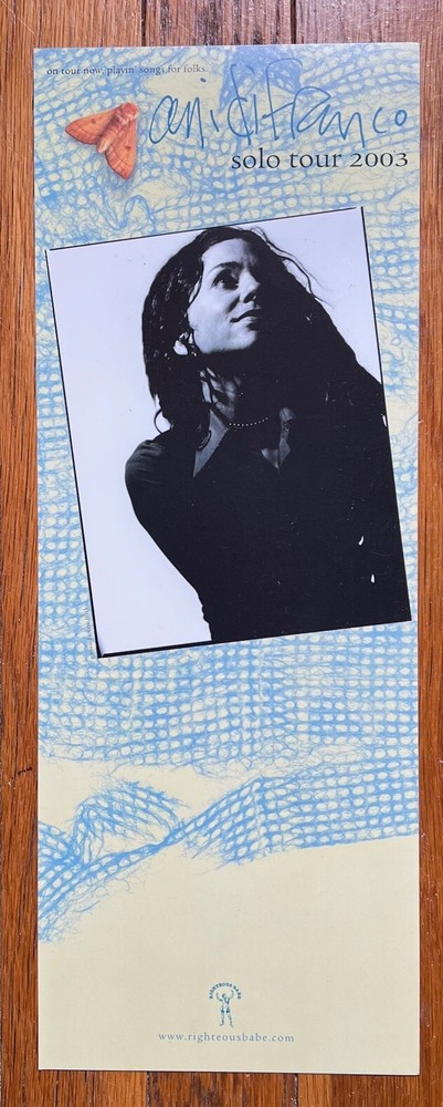 Ani DiFranco - Evolve RARE promo CD bin card '03