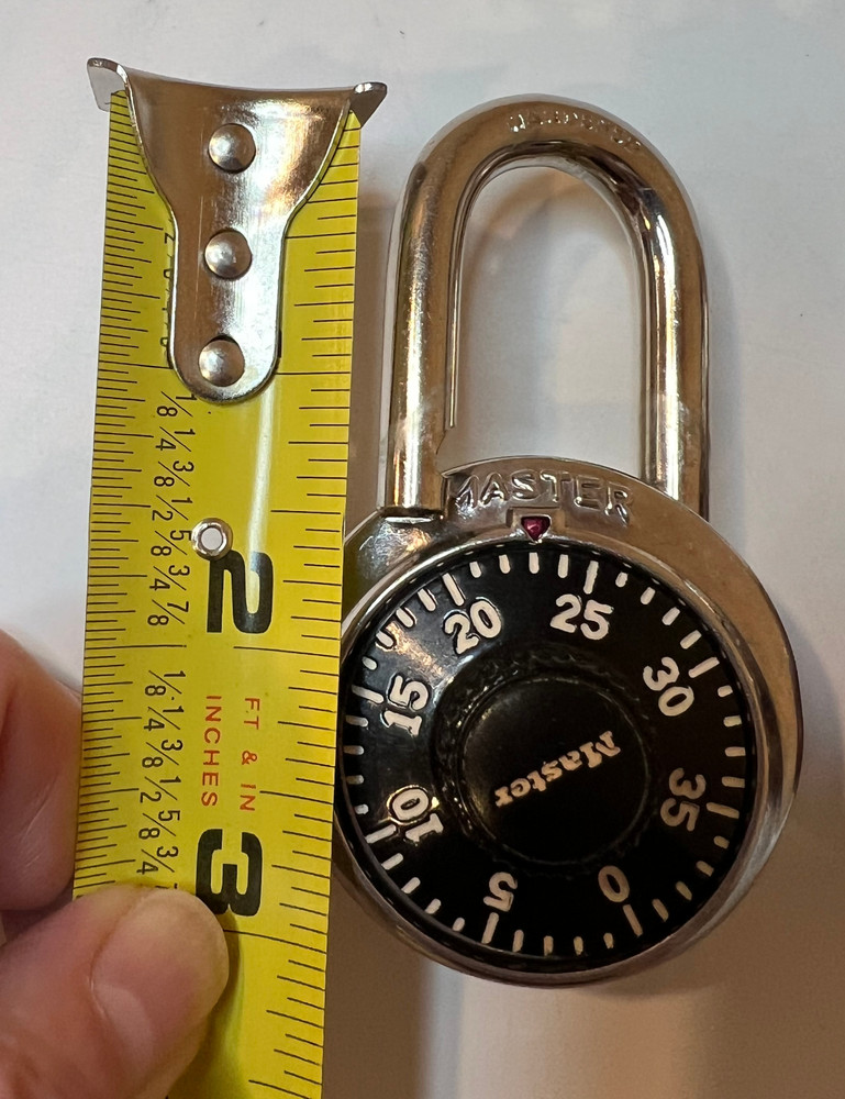 Combination Padlock, Steel, black dial, 2 pack by Master Lock