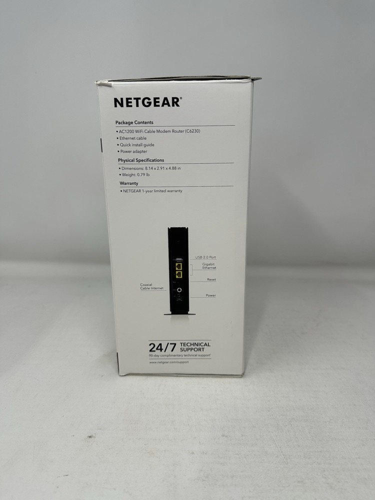 Netgear AC1200 WiFi Cable Modem Router C6230