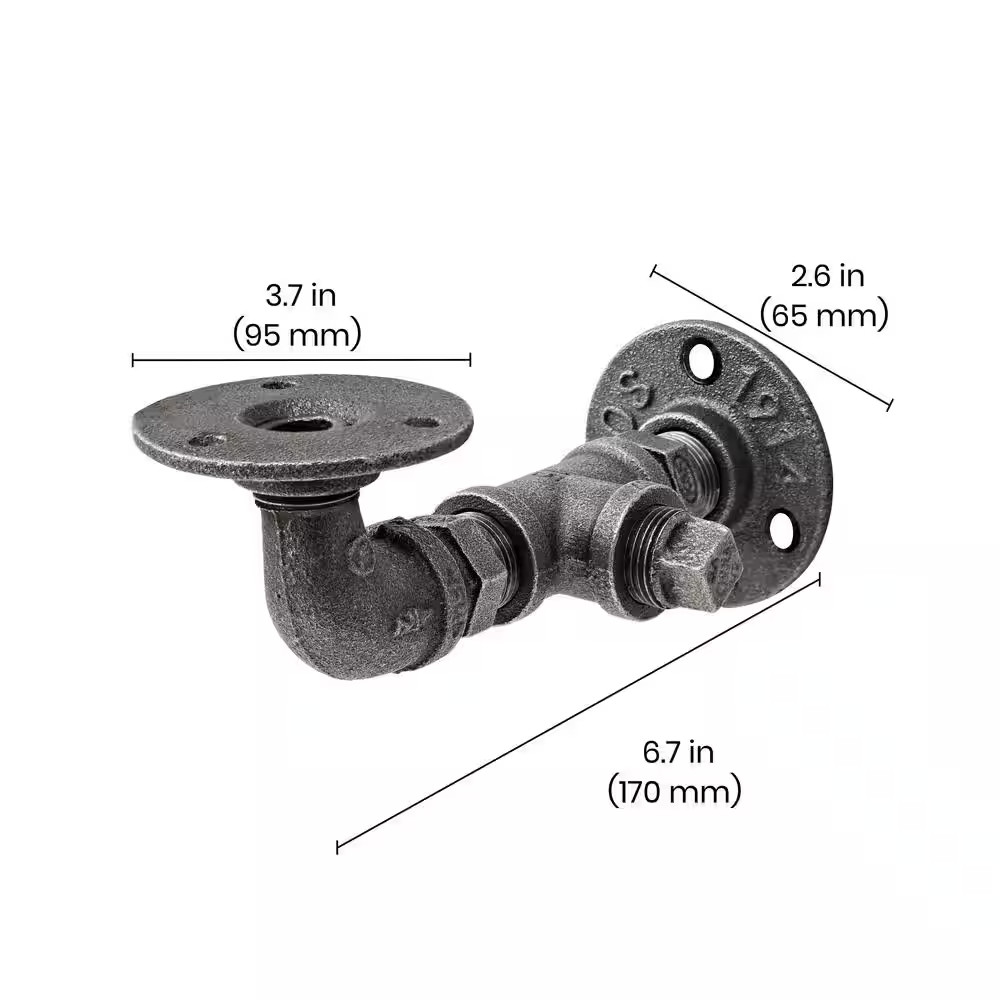 CAST 6.7 In. Cast Iron Shelf Bracket
