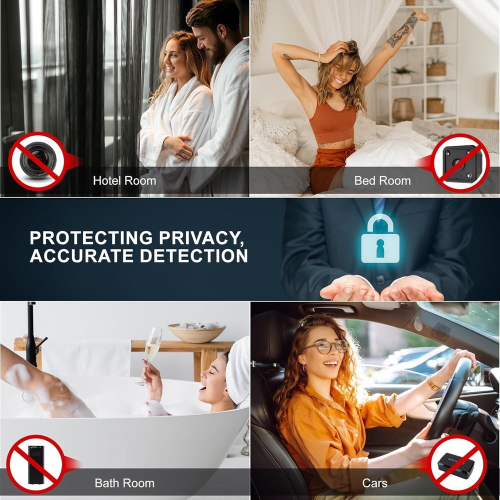 Hidden Camera Detectors, 2024 Professional Camera Detector, Bug Detector, GPS Tr