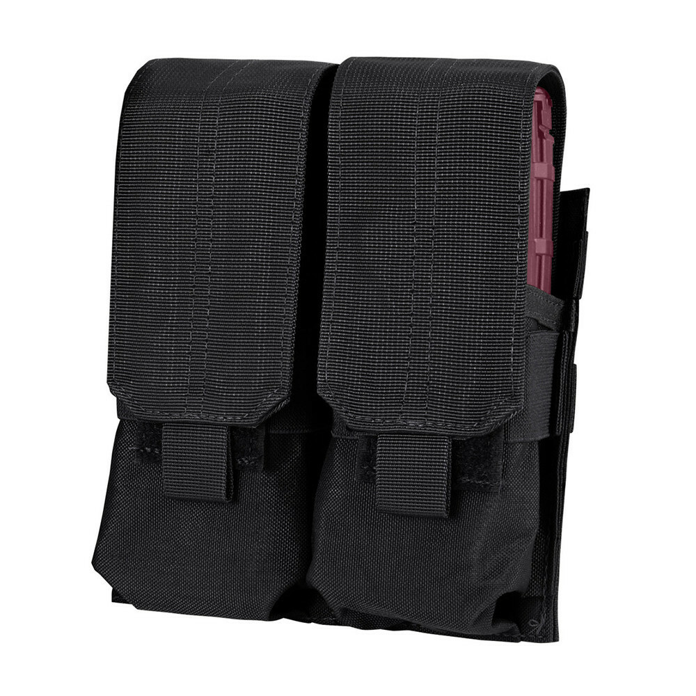 Black Molle Tactical Modular Closed Top Double Mag Pouch