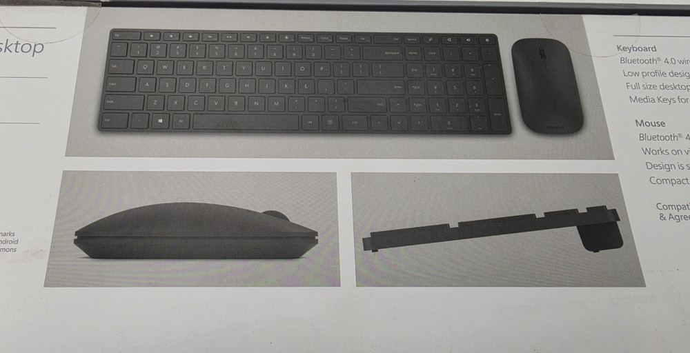 Microsoft Designer Bluetooth Desktop Keyboard & Mouse Model:1678/1679 Open Box
