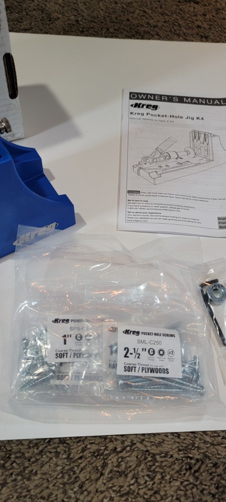 Kreg K4 Pocket-Hole Jig System Kit Read