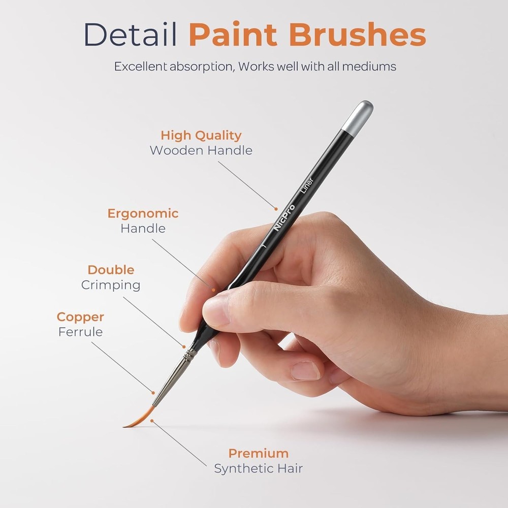 Versatile Model Paint Brush Collection - 21PCS