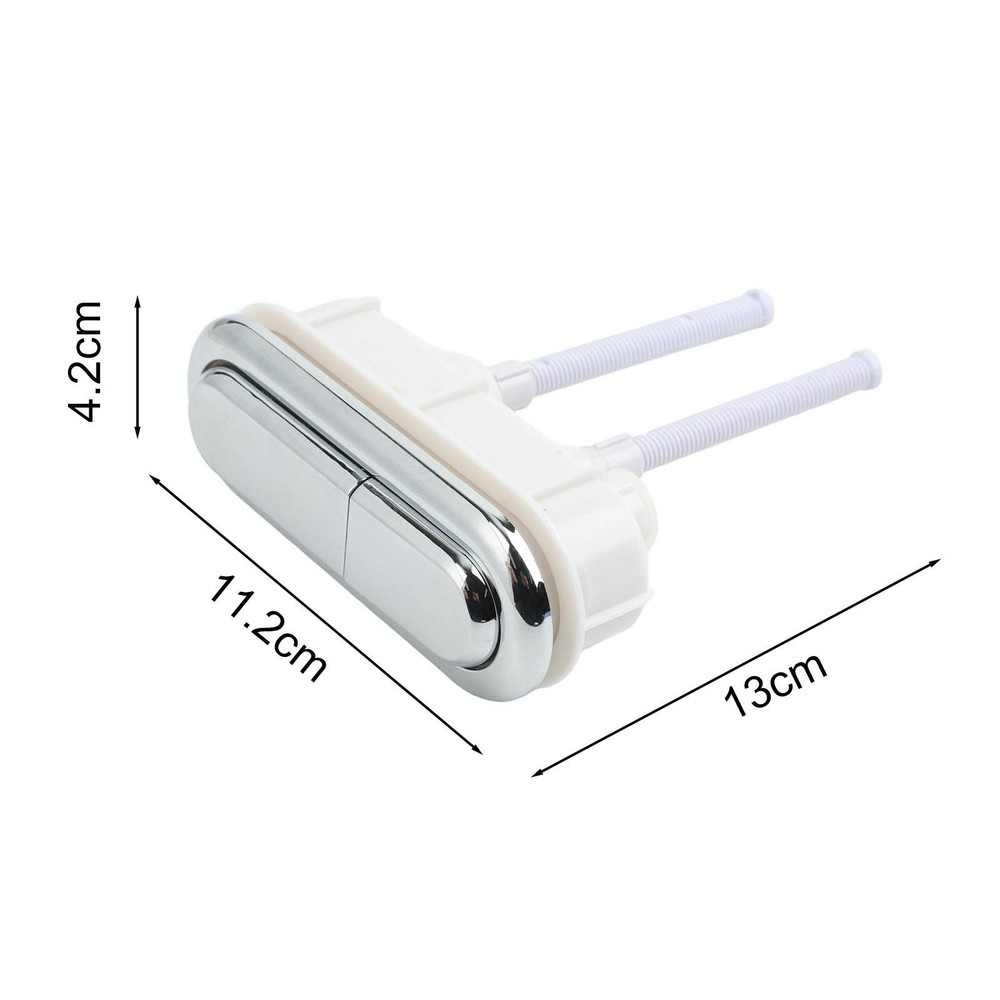 Compatible with dual flush toilets plastic oval double button flush button