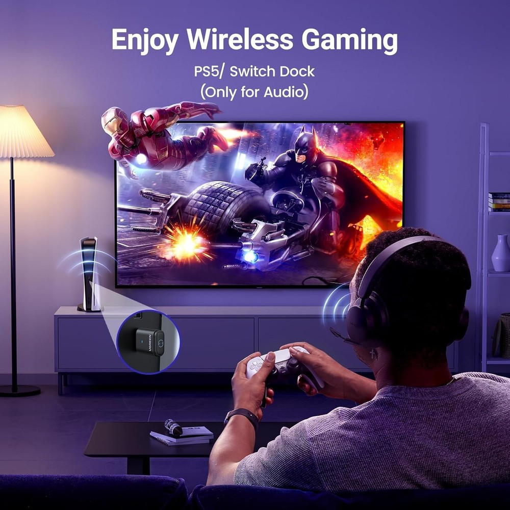 Wireless Headphones Adapter for Gaming Consoles