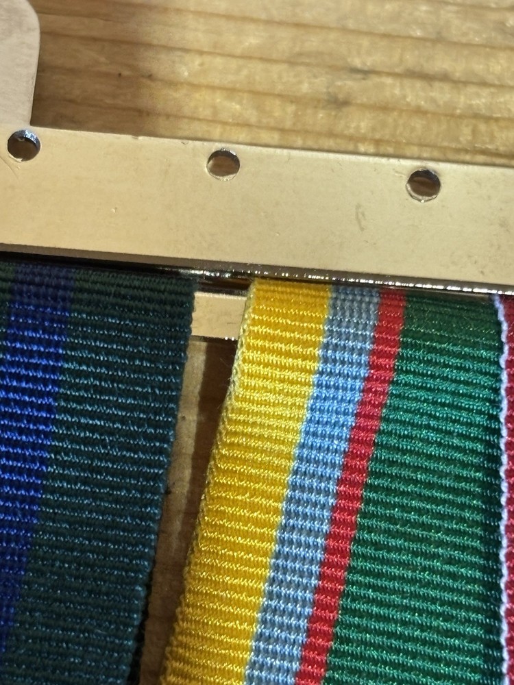 Military Brooch With Ribbons