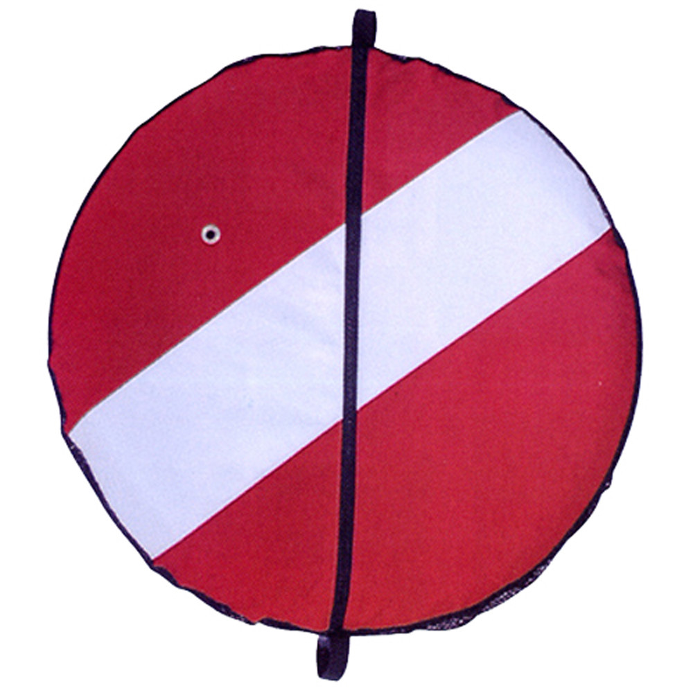 JCS Red Cordura Nylon Dive Float Cover with Mesh Bottom