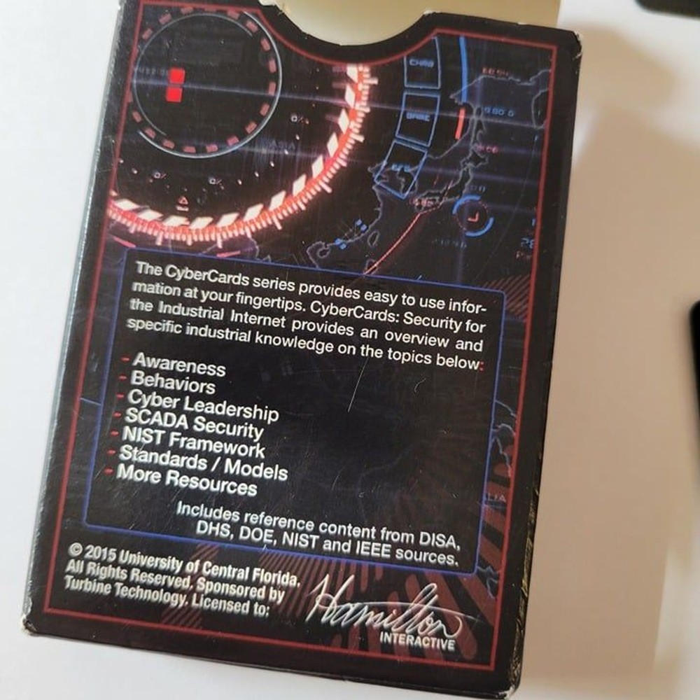 UCF Playing Cards Cyber Cards Institute for Simulation & Training