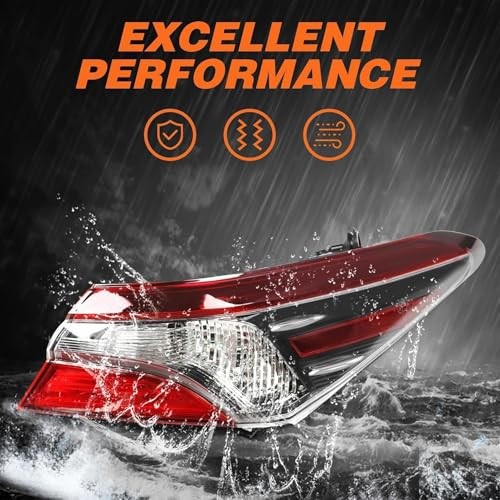 Outer Tail Light Compatible with Camry LE SE 2021 2022 Passenger Side Right