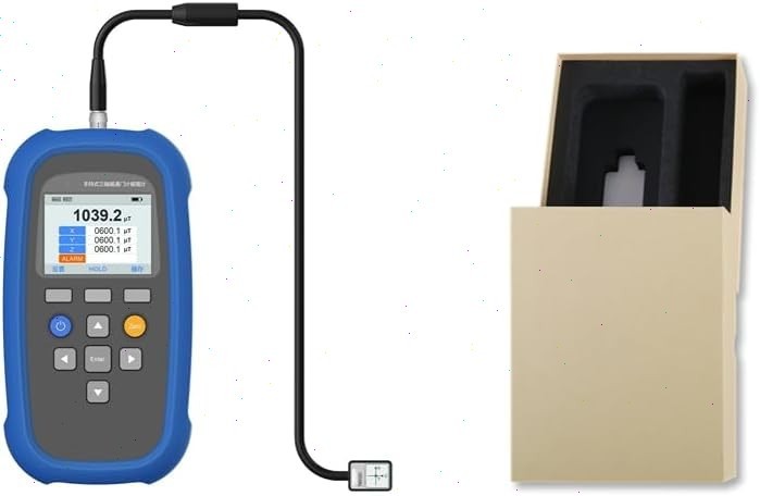 Three-axis Fluxgate Magnetometer with Class Range 0~2000 μT μT mG Unit Switch