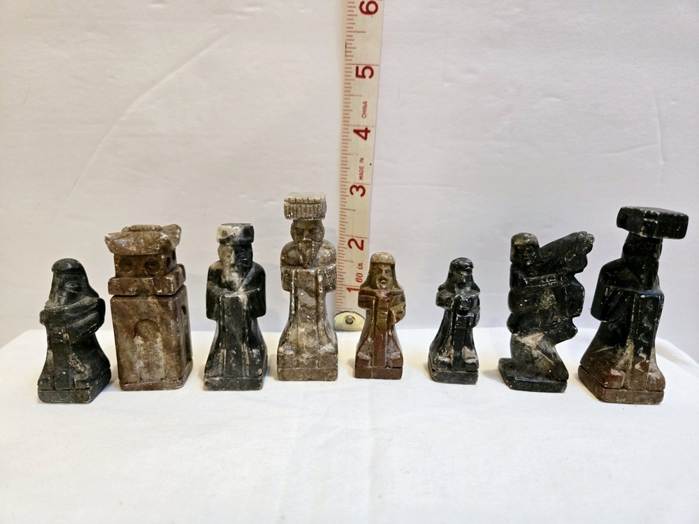 Soapstone Chess Pieces - 8 Mixed Pieces *READ DESCRIPTION*