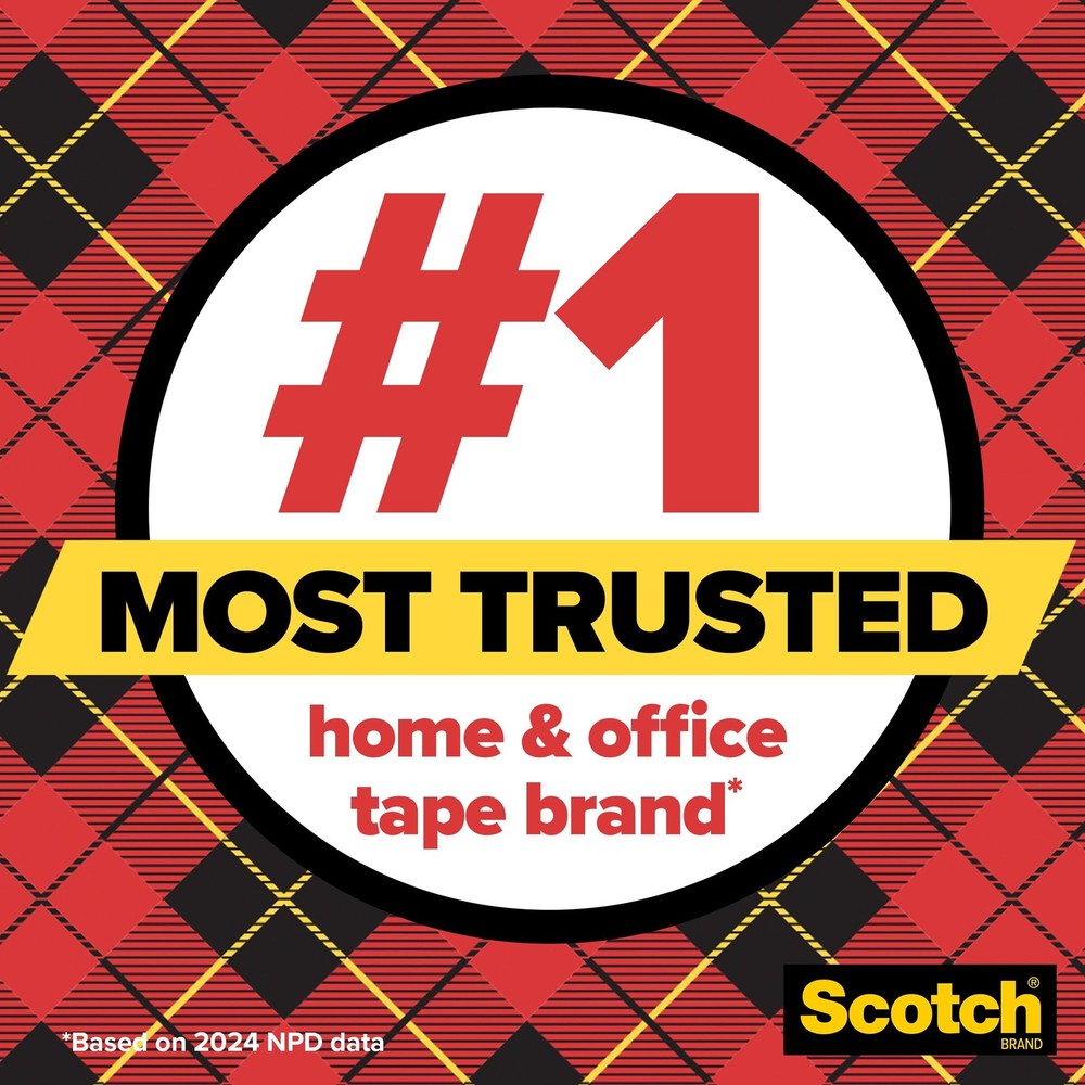 Scotch Transparent Tape, Clear Tape Engineered for 3 Rolls,