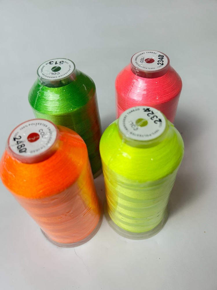Thread for sewing machine 100 % polyester 1500 m Embroidery Thread 4 PCS