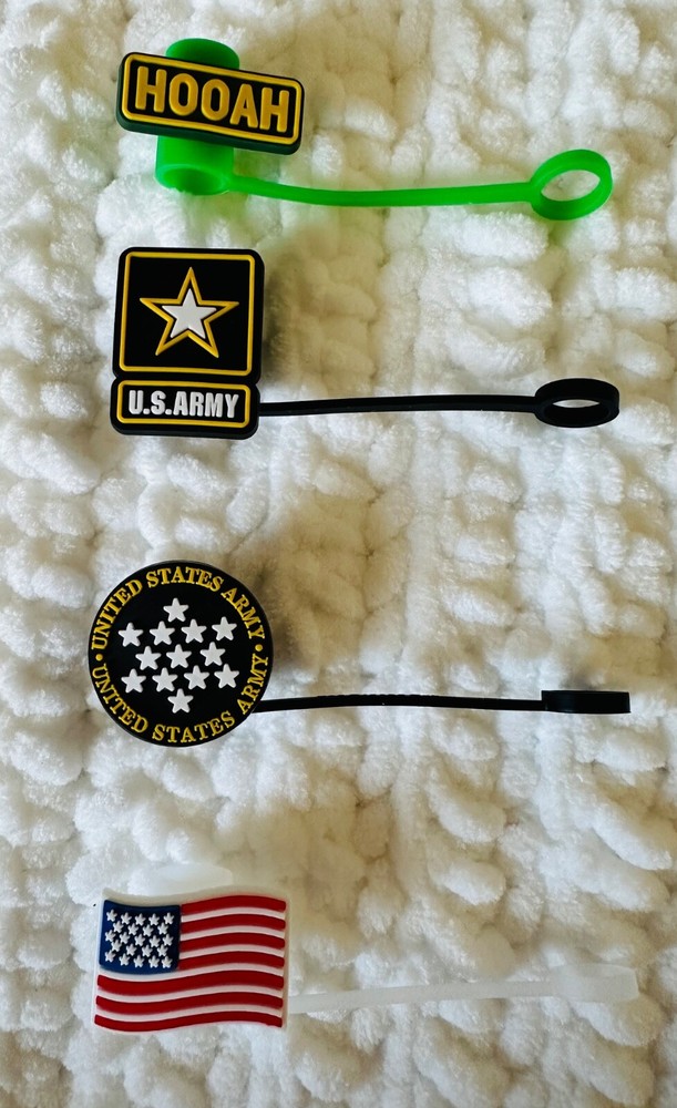 ✨10mm Straw Toppers - US ARMY✨
