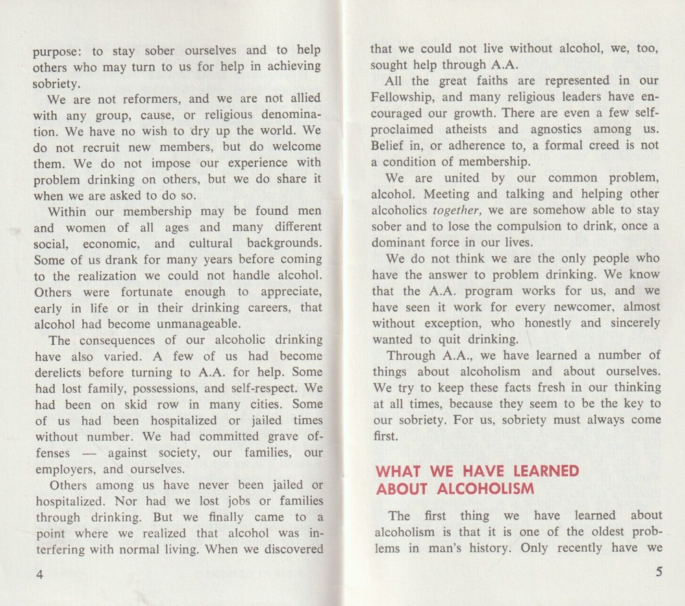 This is A.A., an introduction to Alcoholics Anonymous recovery program, 1986