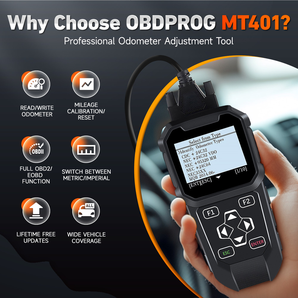 Odometer Correction Mileage Adjustment OBD2 Scanner Automotive Diagnostic Tool