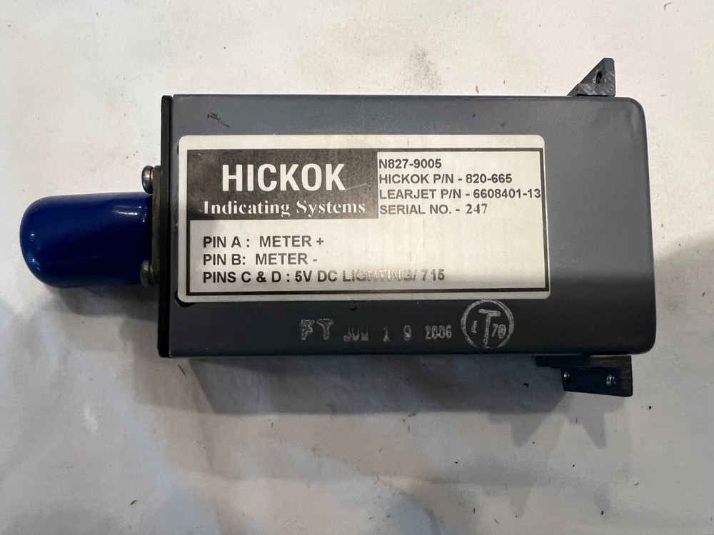 6608401-13 Hickok Hydraulic Pressure Indicator