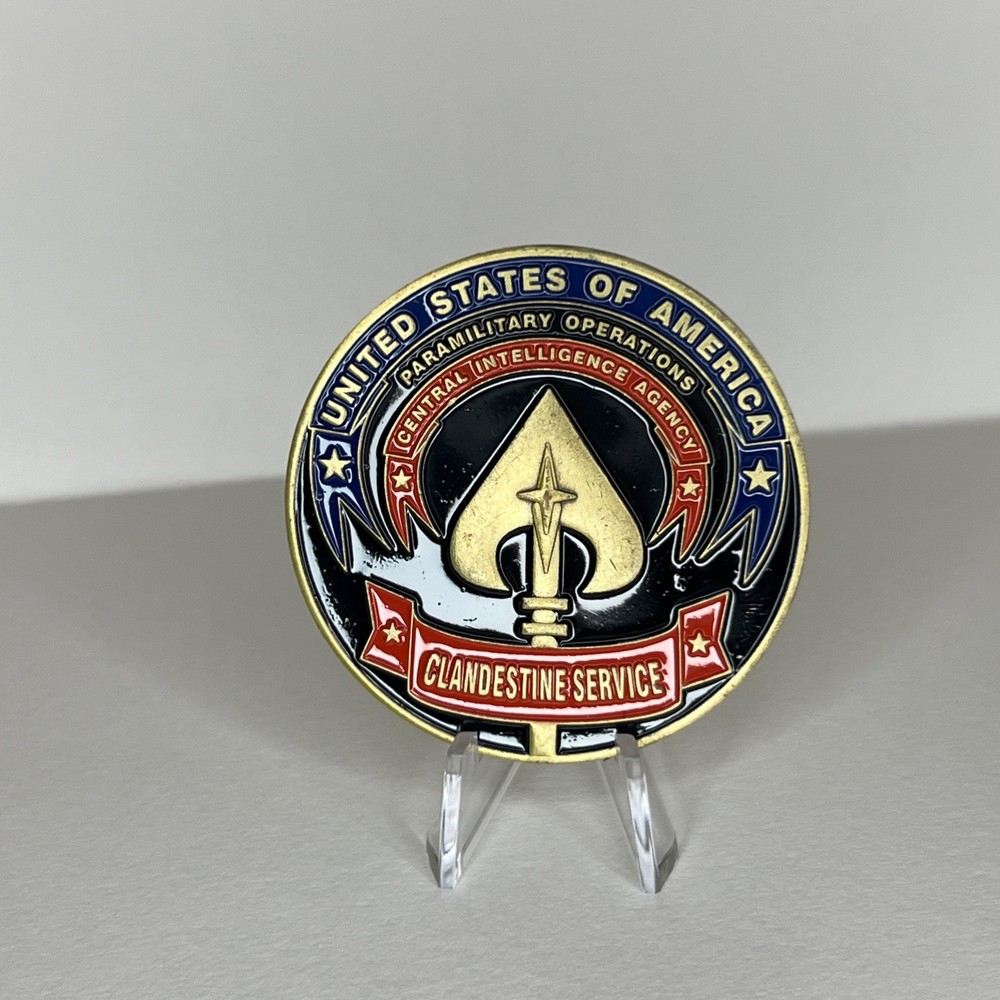 CIA Covert Special Operations Clandestine Service Lethal HUMINT Challenge Coin
