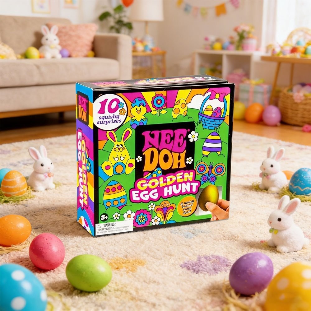 NeeDoh Easter Golden Egg Hunt Mystery 10 Squishy Surprises Collectible Gift SP
