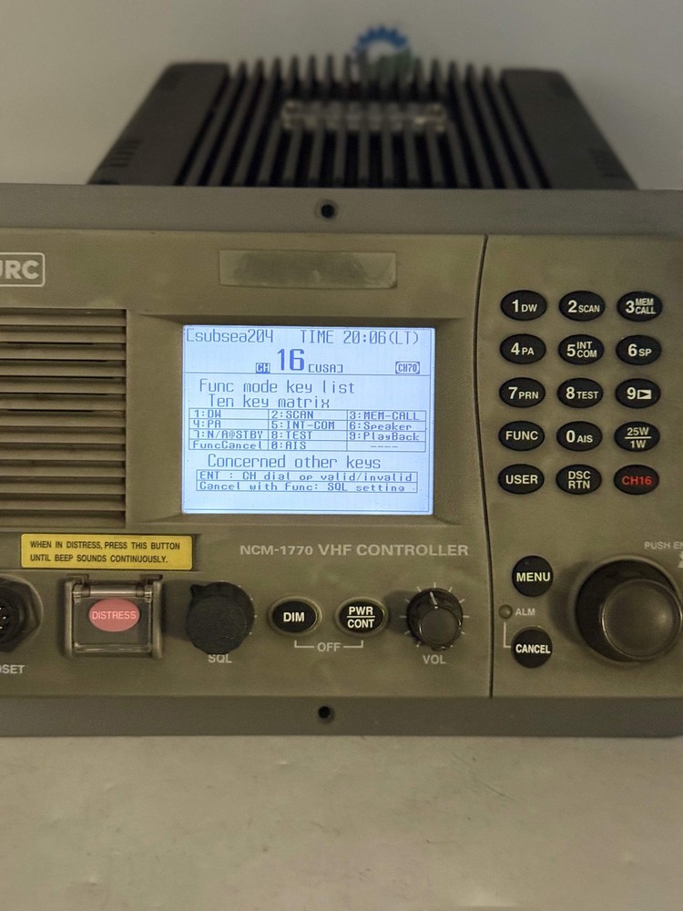 JRC NCM-1770 VHF Controller w/ Flush Mount Bracket (Used)