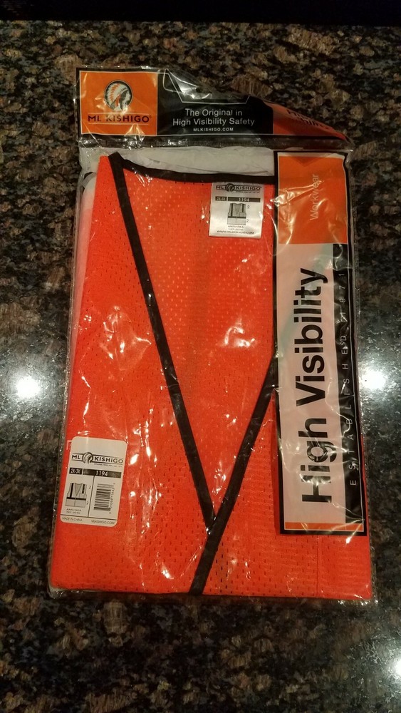 Ml Kishigo High Visibility Safety vest 2x -3x