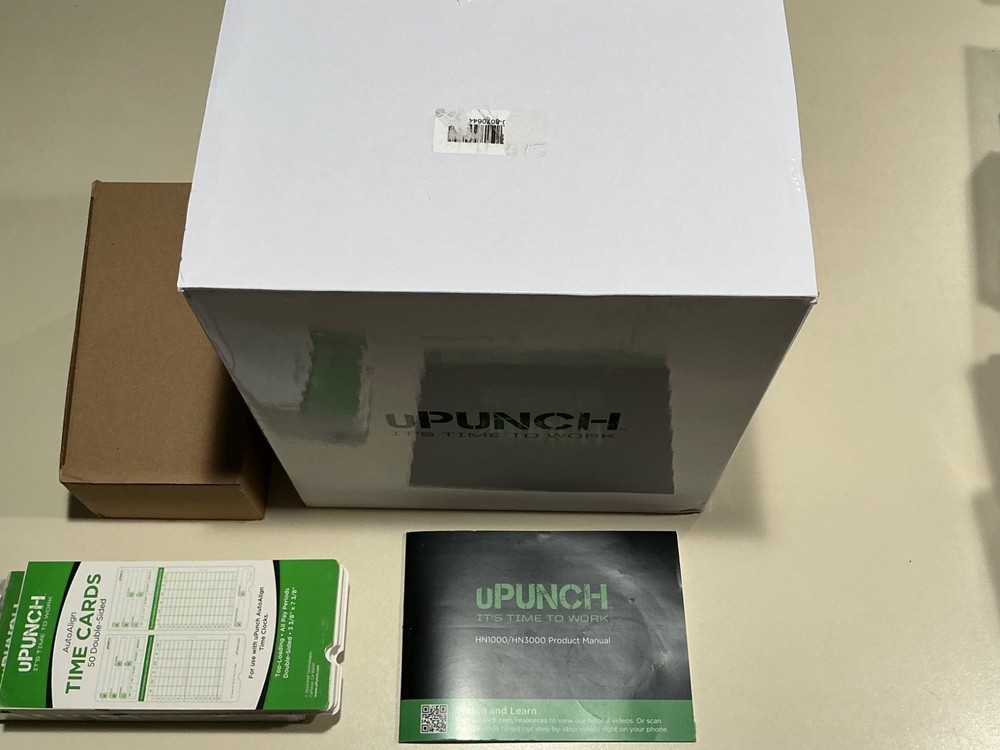 uPunch HN3000 Starter Time Clock bundle complete new
