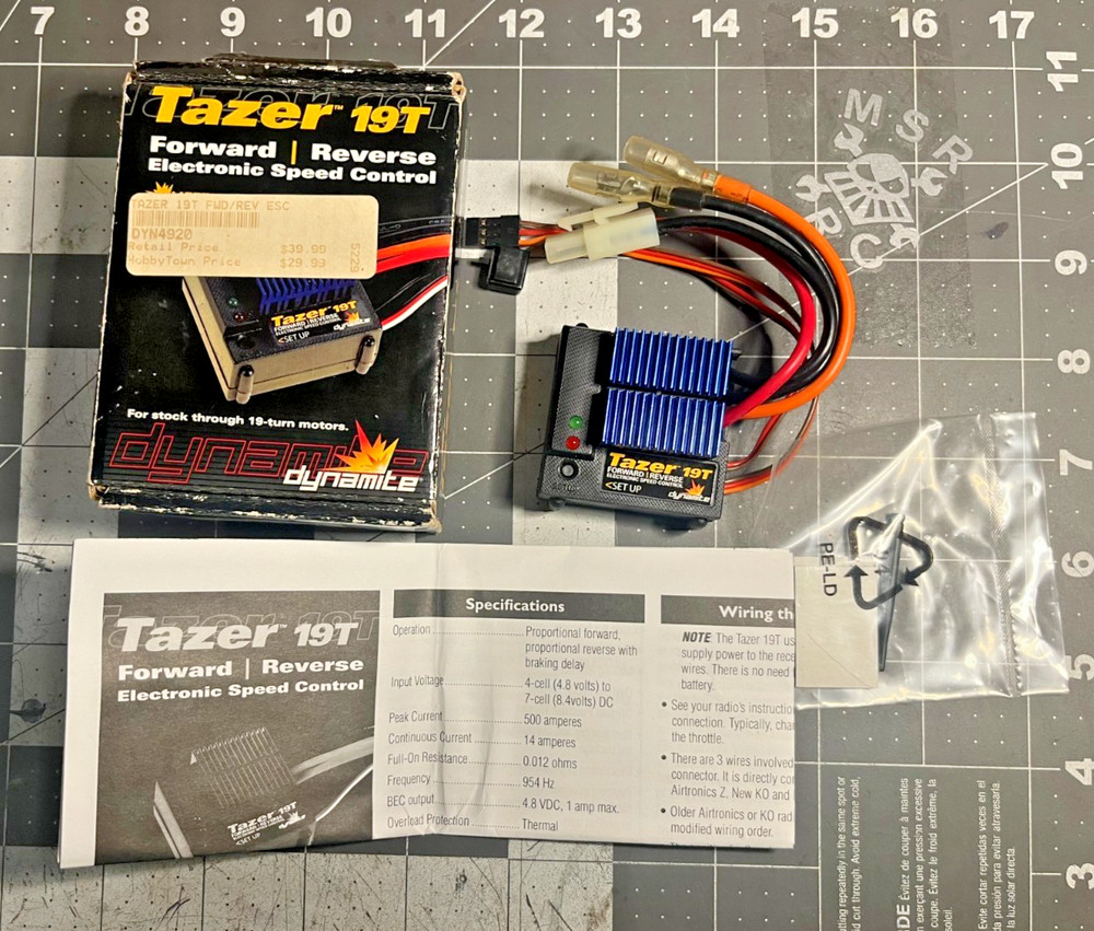 Dynamite Tazer 19T Vintage ESC (DYN4920) Super Nice Condition