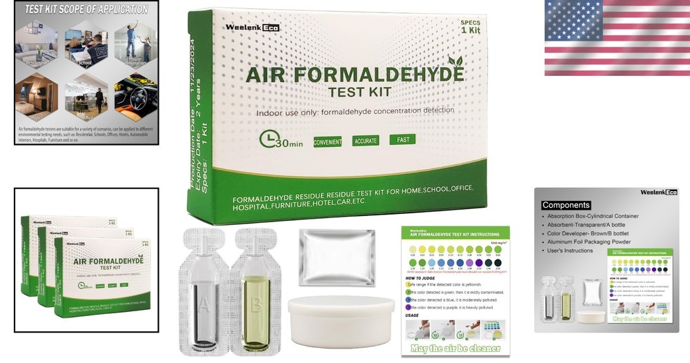 Instant Formaldehyde Air Kit — Rapid, Accurate Indoor Detection