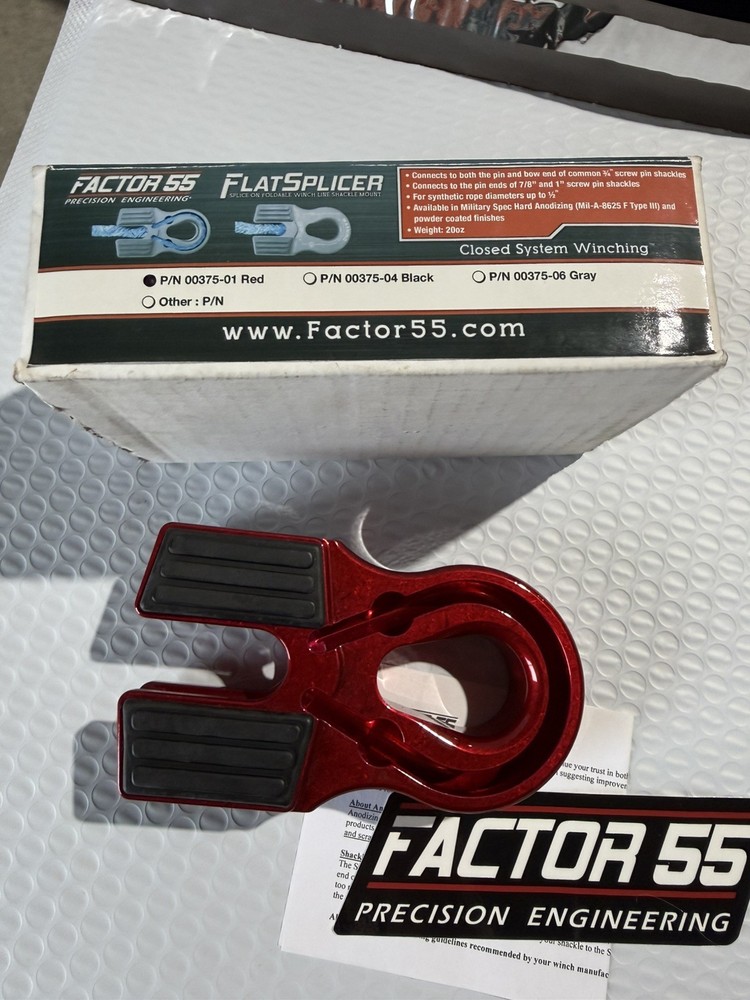 Factor 55 00375-01 Flat Splicer - Red NEW