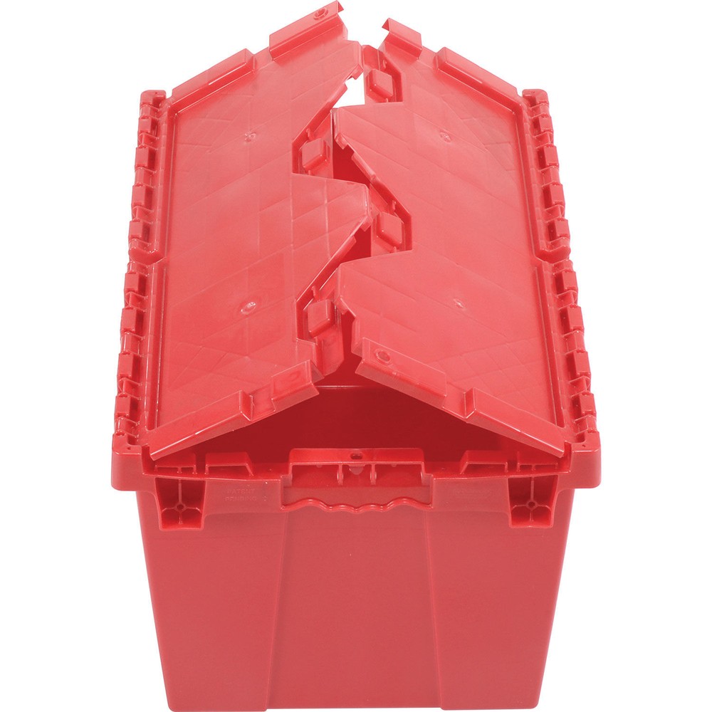 Global Industrial Red Distribution Container With Hinged Lid