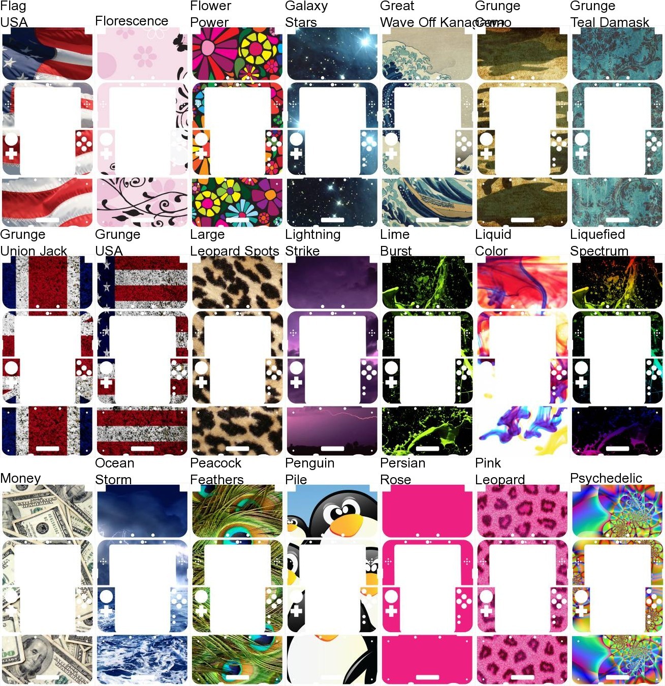 Choose Any 1 Vinyl Decal/Skin Design for the New 3DS XL - Buy 1 Get 1 Free!