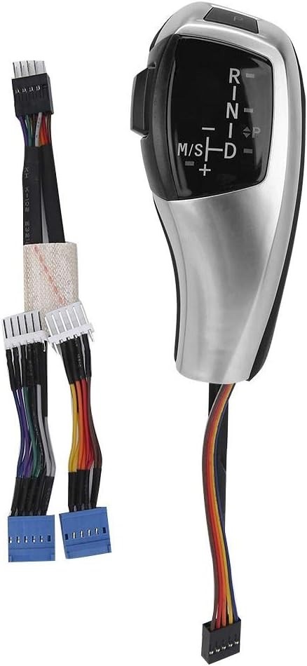 LED Silver Gear Shift Knob F30 Style For Select BMW E81 E84 E87 E89 E90 E91 E94