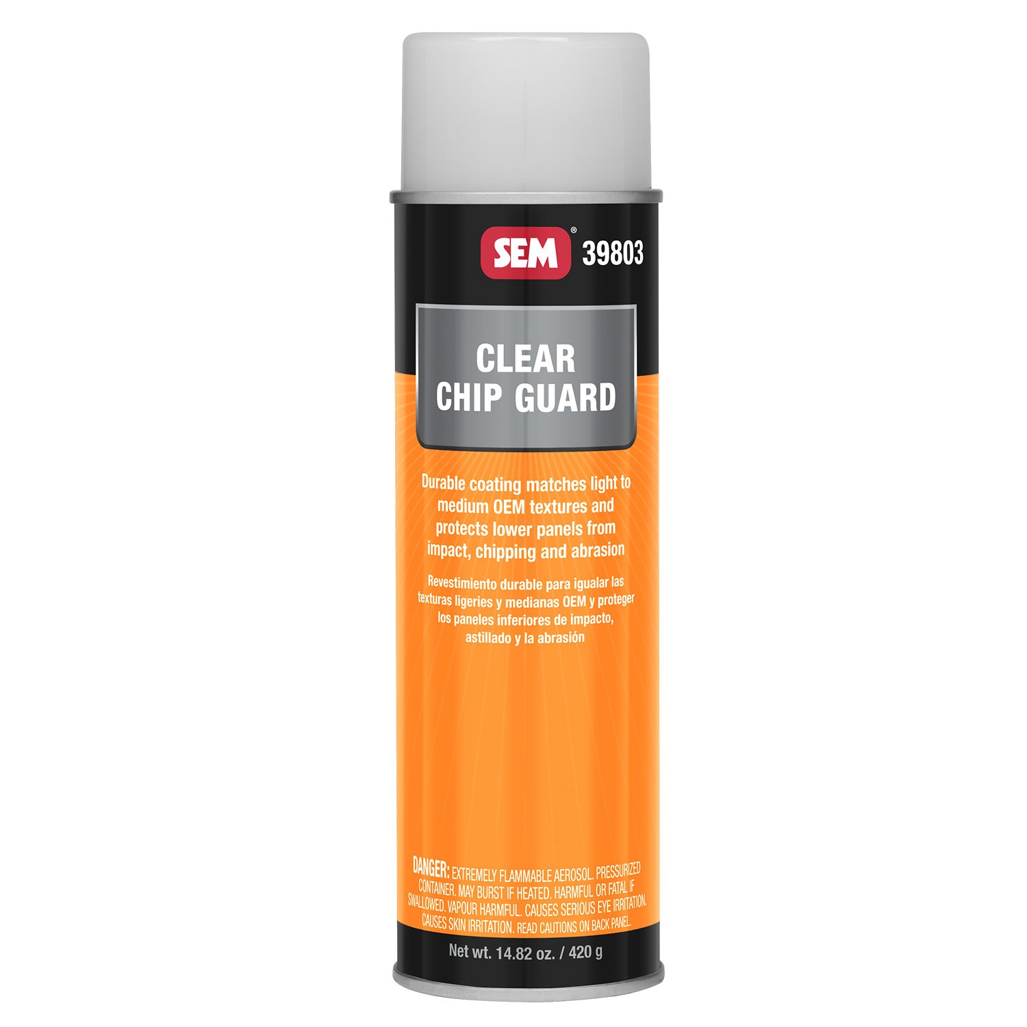 SEM Paint Rocker Panel Coating Flat Clear Chip Guard Aerosol 12 oz. Ea 39803
