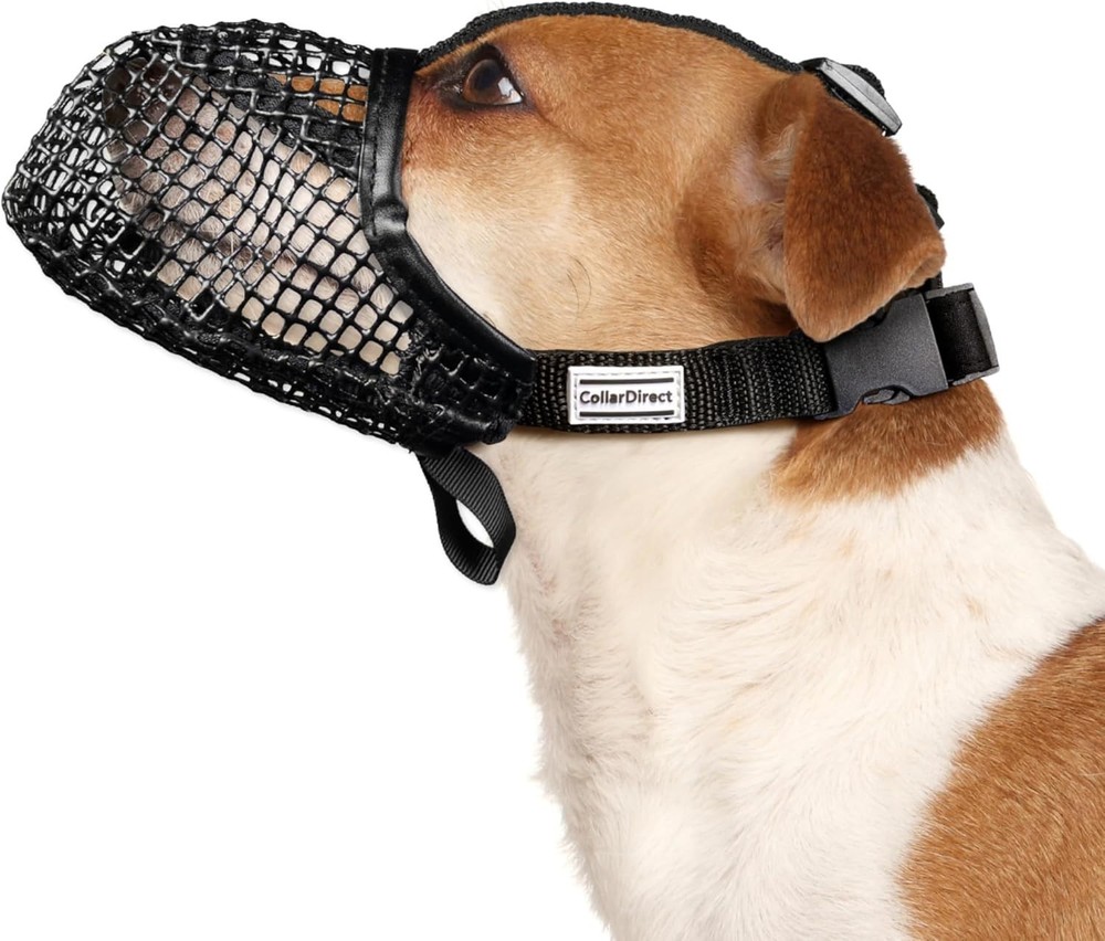 Soft Dog Muzzle Breathable Mesh Anti Bite Adjustable Small Medium Large Dogs