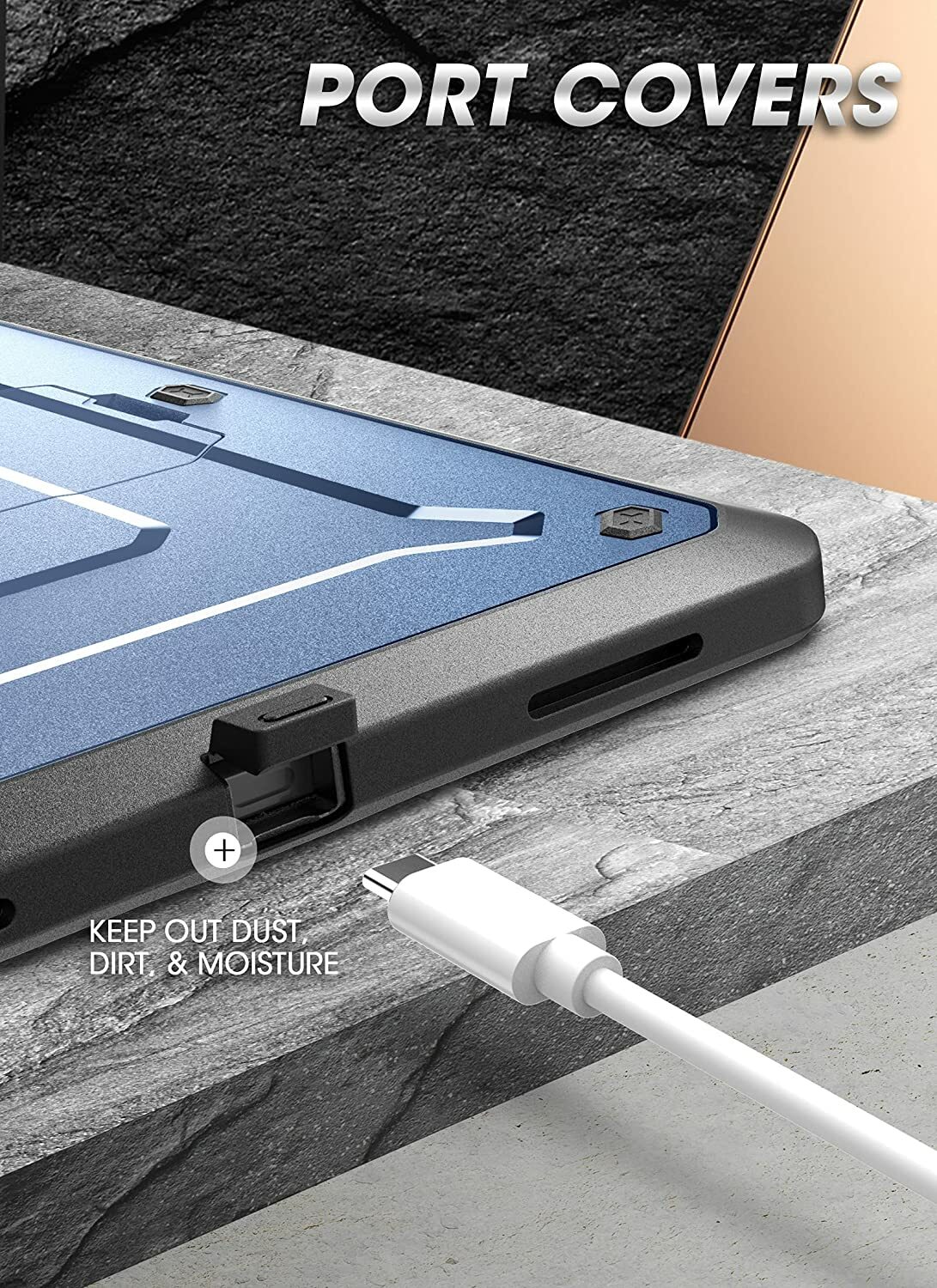 For iPad Pro 12.9" (6th/5th/4th Gen) 2022, SUPCASE w/ Pen Slot Case Screen Cover