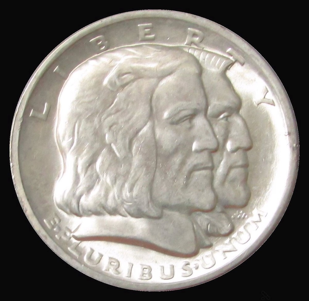1936 SILVER LONG ISLAND TERCENTENARY COMMEMORATIVE HALF DOLLAR MINT STATE